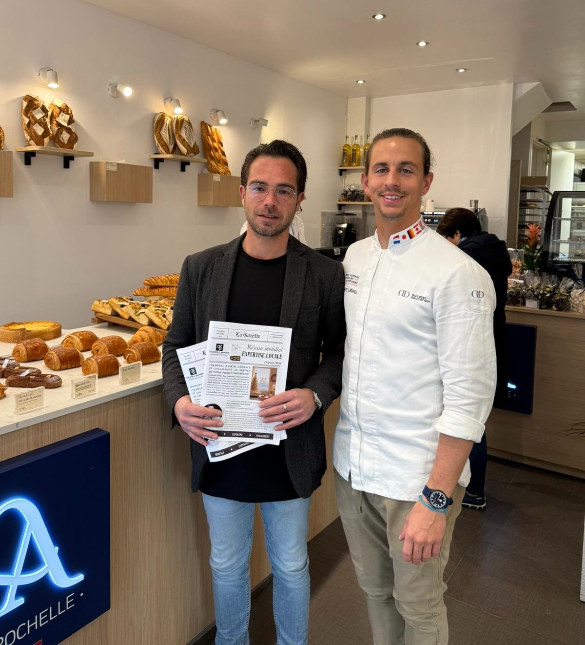 Gazette de Noël dans une boulangerie